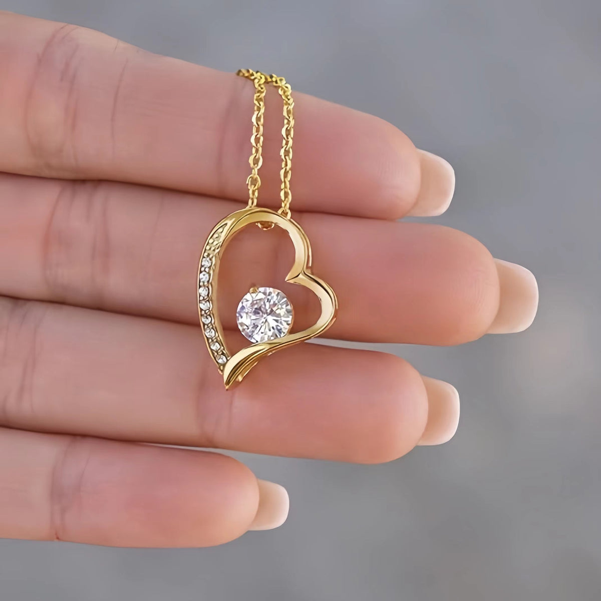 Heart Shape Zirconia Necklace