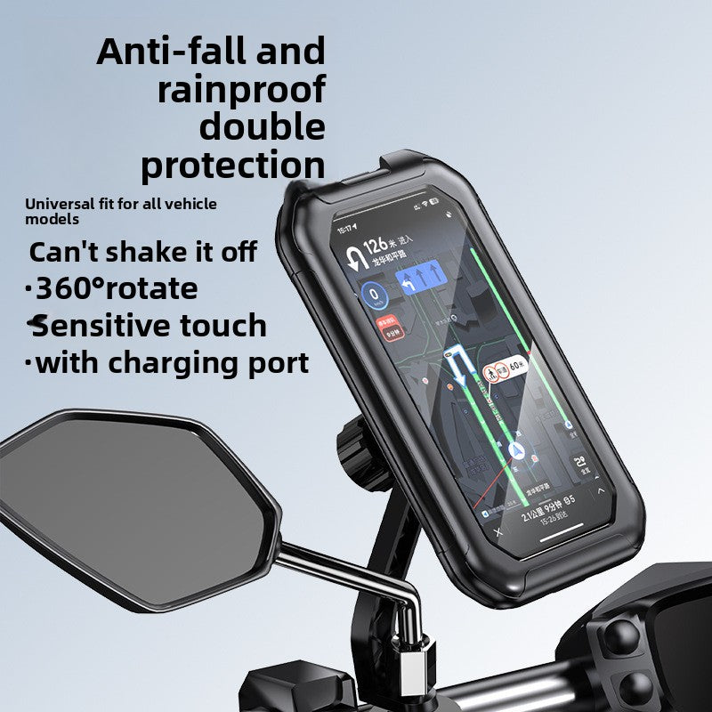 Waterproof Touch Control Phone Holder for Bike & Motorcycle