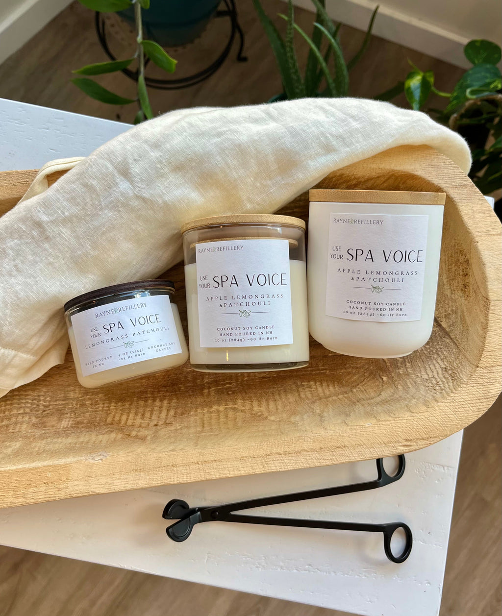 Use Your Spa Voice – Natural Eco-Friendly Coconut Soy Candle