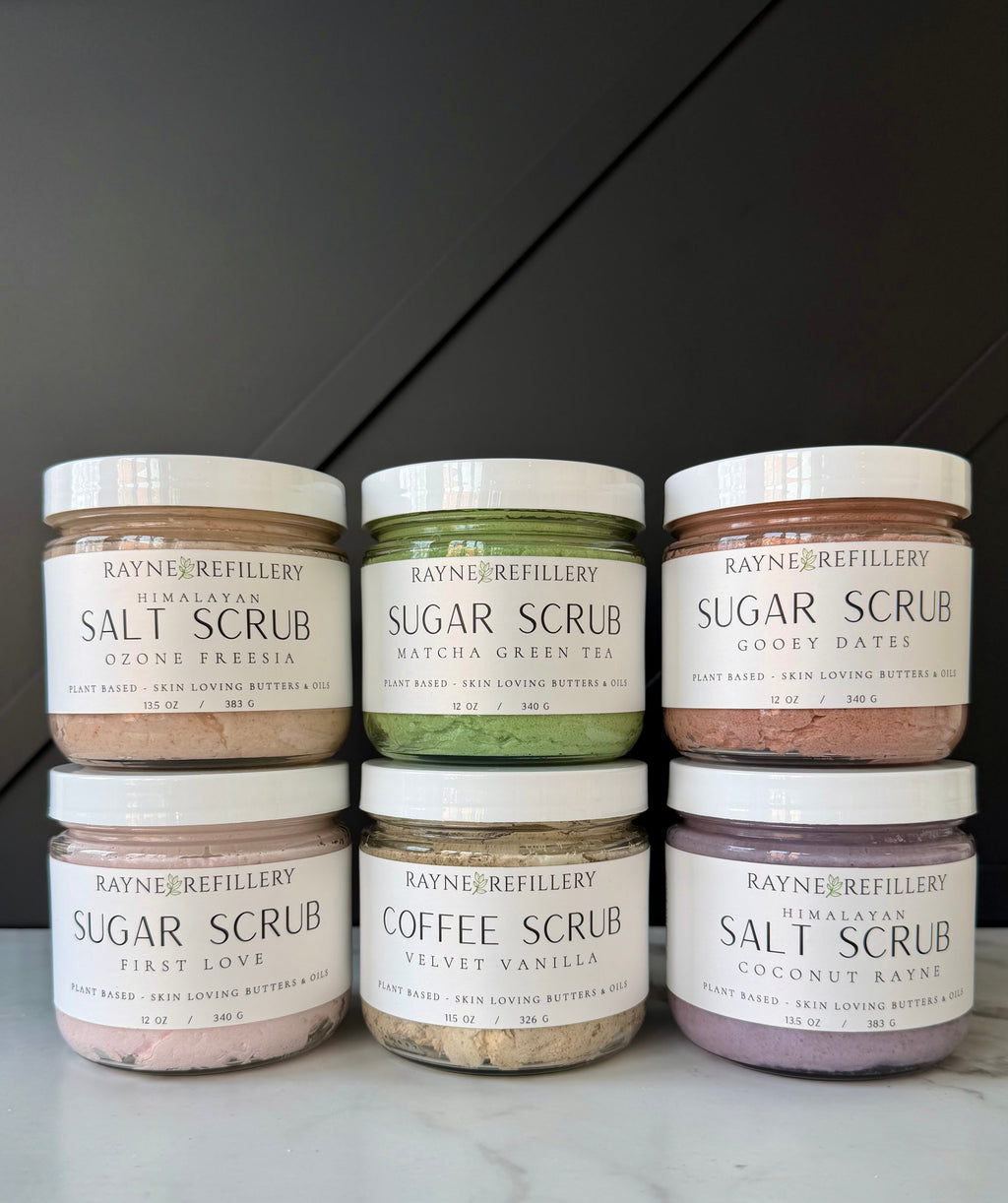 Pink Himalayan Salt Scrub - Whipped Exfoliating Body Scrub Ozone & Freesia