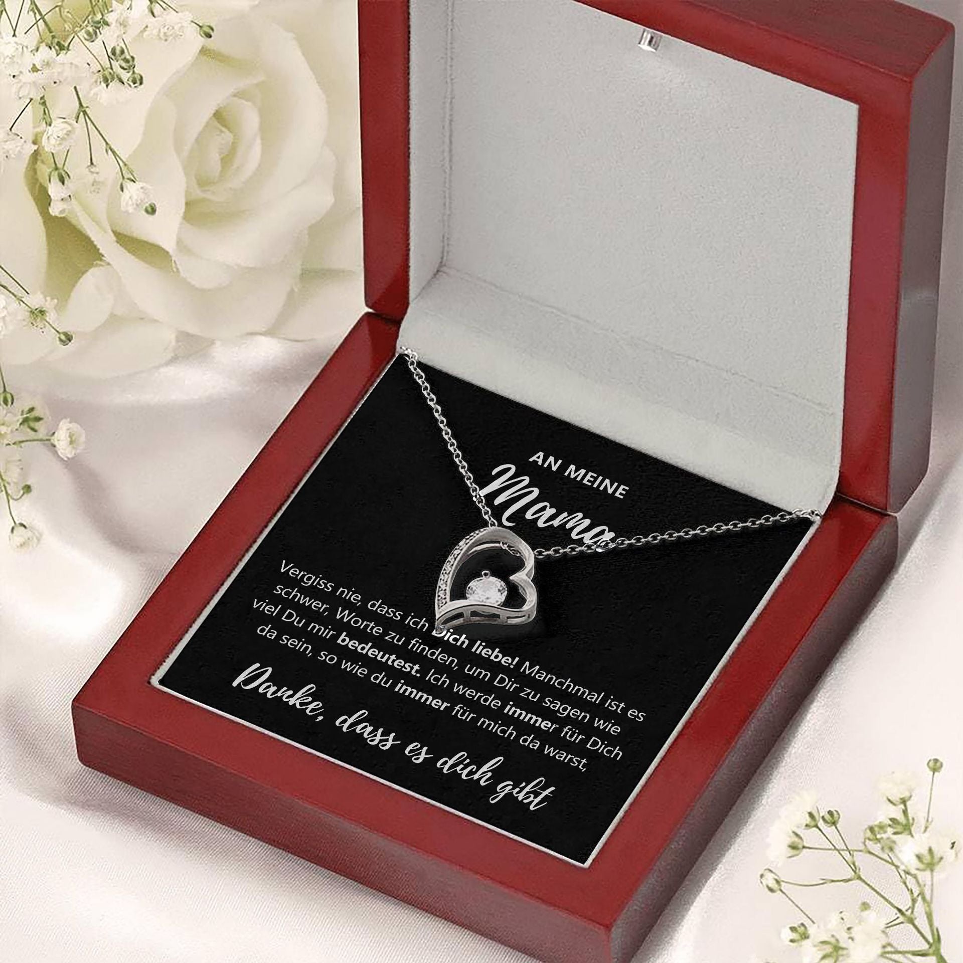 Heart Shape Zirconia Necklace